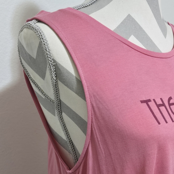 NWOT OLD NAVY Luxe Graphic Swing Tank The Best Is Yet To Come Size Large - Picture 5 of 11